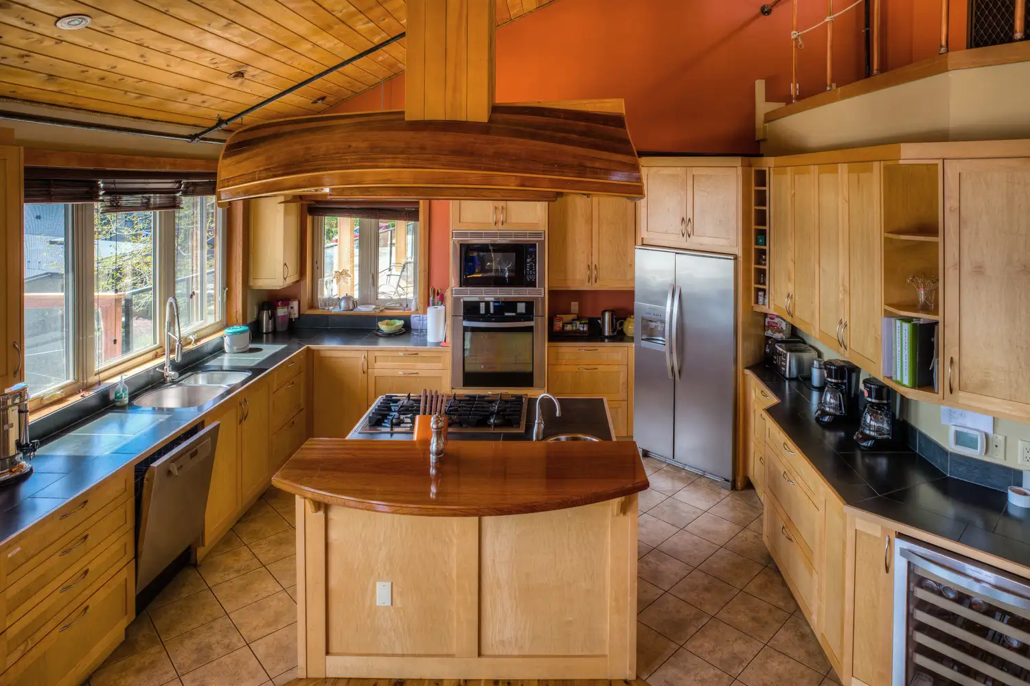 Common House Kitchen at Harbourside Cohousing Sooke