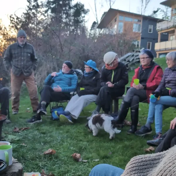 Bonfire at Harbourside Cohousing