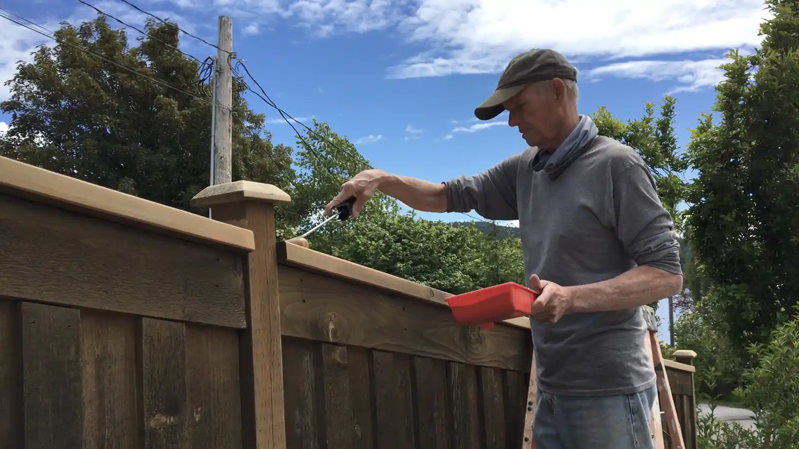 Gord Painting Fence