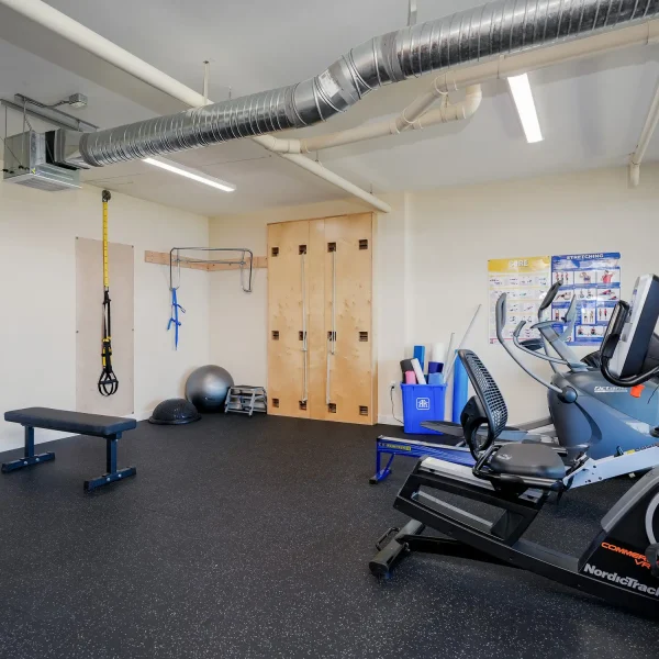 Gym at Harbourside Cohousing Sooke