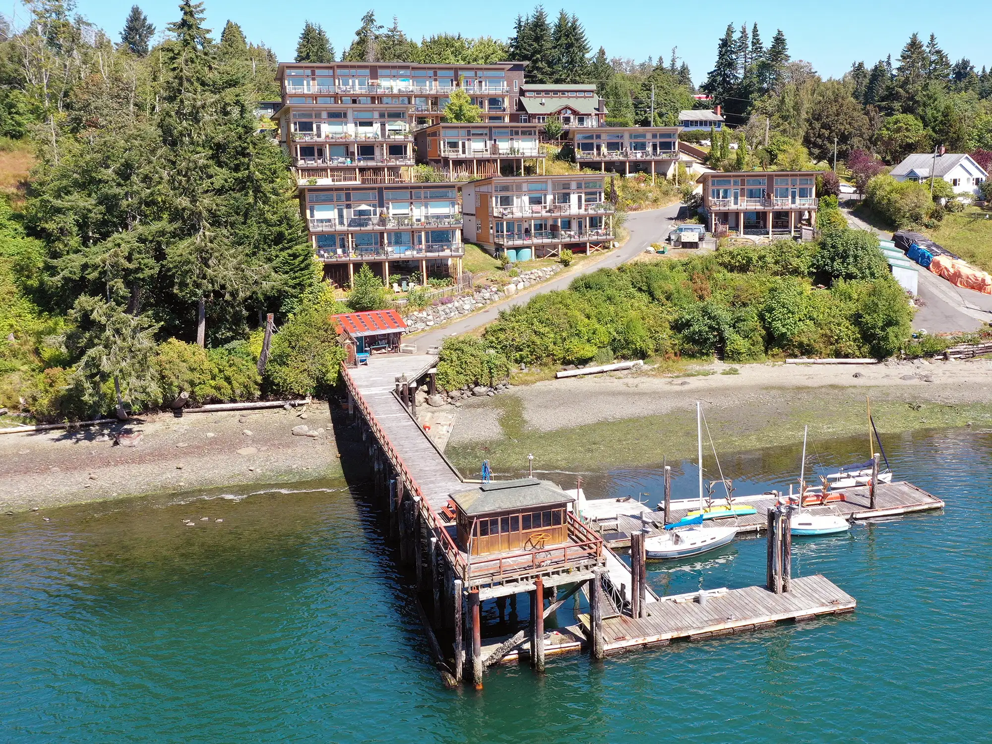 Wharf at Harbourside Cohousing Sooke