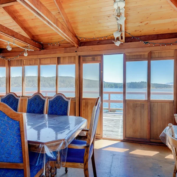 Wharf Gazebo Interior at Harbourside Cohousing Sooke